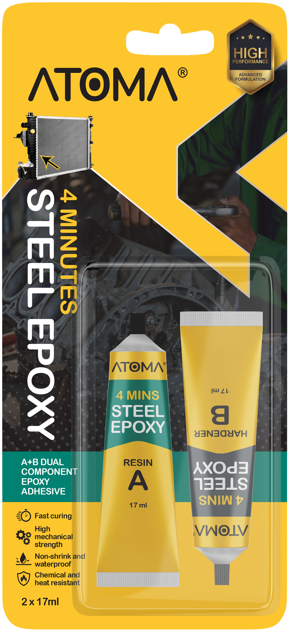 Atoma AT-231 4 Minutes Steel Epoxy